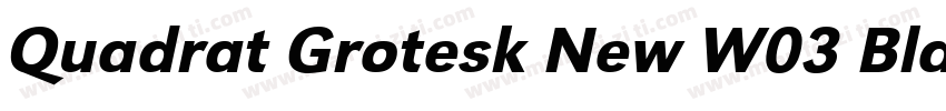 Quadrat Grotesk New W03 Black字体转换
